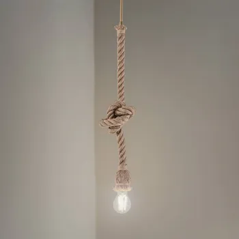 Opviq Závěsné světlo AYD, béžové, lano, výška 70 cm, E27, ruční výroba béžová 1 x 20 W - Doprava zdarma
