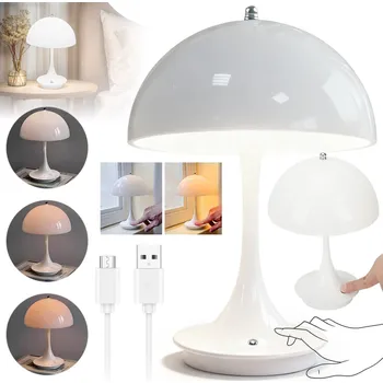 Lampička NOČNÍ LAMPA STOLNÍ LED DOTYKOVÁ USB 3 BEZDRÁTOVÁ MULTIFUNKČNÍ