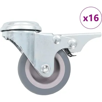 zvedák vidaXL 16 ks otočná kolečka s otvorem pro šroub 50 mm [277848]