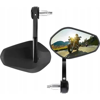 Zrcátko pro motocykl 1 Pár Univerzální ZRCÁTKA PRO MOTOCYKL SKÚTR QUADA E9 HOMOLOGACE