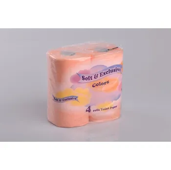 Toaletní papír Toaletní papír Soft exclusive oranžový 4ks 2vrstvý