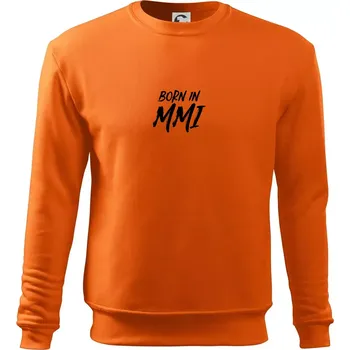 Pánská mikina Born in - Římské číslo 2001 - Mikina Essential pánská - M ( Oranžová )