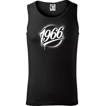 Pánské termoprádlo Narozeninovy ročník graffiti 1966 - Tílko pánské Core - L ( Černá )