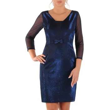 Dámské šaty Klasické midi koktejlové šaty Carla Moreno velikost 44