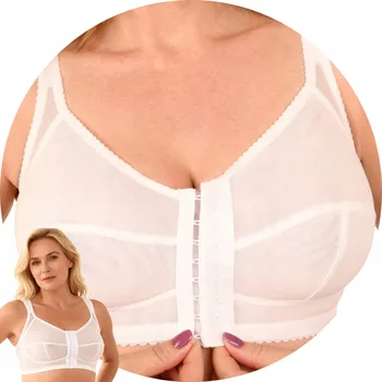 Podprsenka Vivisence 1087 bílá podprsenka s předním zapínáním, hladká, měkká 110F SOFT