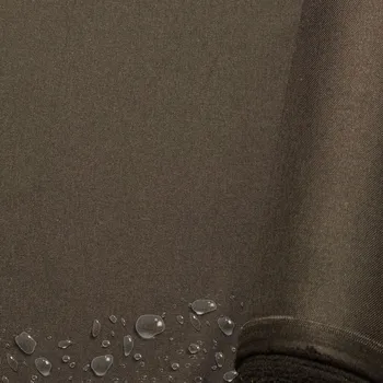 Vodoodpudivá látka Imitace lnu, 220 g/m², šíře 160 cm, hnědá