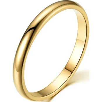 Prsten Zlatý snubní prsten Elegantní stylový minimalistický prsten z nerezové Ocel