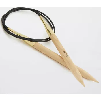 Nástroj na niť a příze Jehlice KNITPRO dřevěné na lanku 60cm - 15,00mm