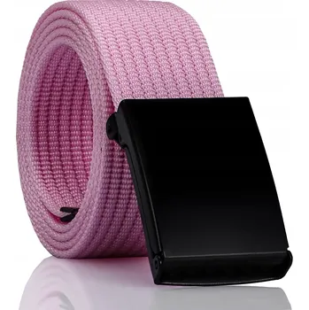 Opasek PÁSEK Dámský pásek k JEANSŮM 115 Široký Růžový Černá PŘEZKA ZACÍSKÁVACÍ GRACIO