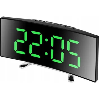 Hodiny HODINY DIGITÁLNÍ BUDÍK VELKÝ LED DISPLEJ TEPLOMĚR DATUM ZRCADLO