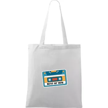 Narozeniny kazeta Best of 1976 - Taška bavlněná - 42 x 38 cm ( Bílá )