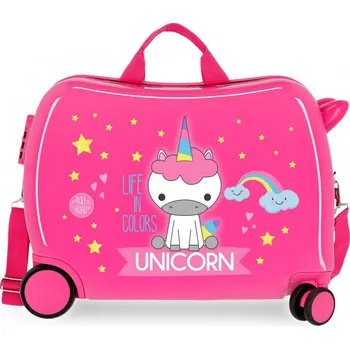 JOUMMA BAGS Dětský cestovní kufr na kolečkách / odrážedlo UNICORN, 34L, 4749867