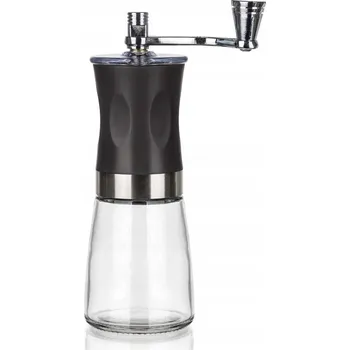 Příprava kávy Ruční mlýnek Banquet sklo černý