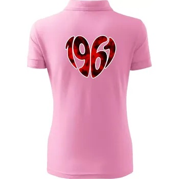 1961 v srdci - Polokošile dámská Pique Polo - 2XL ( Růžová )