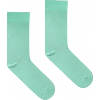 Pánské ponožky Ponožky klasické mátové s růžovým proužkem velikost 42-46