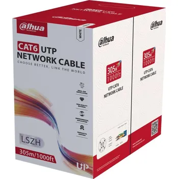 Počítač DAHUA TECHNOLOGY Dahua kabel UTP, Cat6, drát, 4pár, LS0H, Dca, fialový, balení 305m