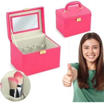 Kosmetická taška Massido růžový Kufřík