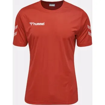 Chlapecké tričko Hummel dětské tričko červené polyester velikost 128