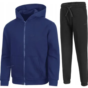 Chlapecká mikina 4F CHLAPECKÁ TEPLÁKOVKA KOMPLET ROZEPÍNACÍ MIKINA KALHOTY / vel 152