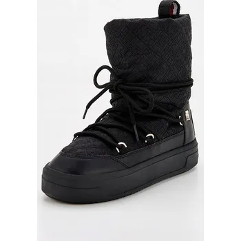 Dámská obuv TOMMY HILFIGER ČERNÉ SNĚHULE S LOGEM (41)