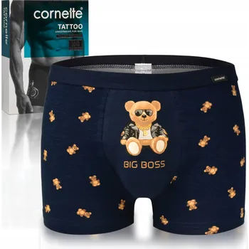 Pánské spodní prádlo BOXERKY TATTOO 280/245 BOSS M tmavě modré