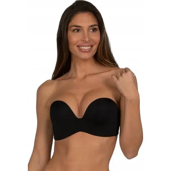 Podprsenka Wonderbra podprsenka bardotka, balkonetka černá velikost 85D