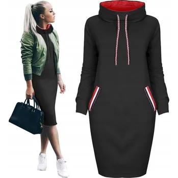 Dámské šaty SNM šaty pro každodenní nošení, midi, univerzální velikost