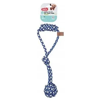 Hračka pro psa ZOLUX Hračka pro psy přetahovadlo uzlem MODRÝ KVĚT 39 Cm