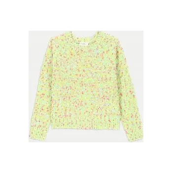 Dámský svetr Svetr pro dívku Zelený svetr s nabíranými rukávy Velikost 110 Coccodrillo