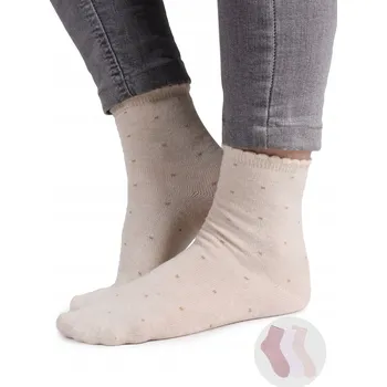 Dívčí bavlněné Ponožky s puntíky 3 kusy, 27-30, YOCLUB