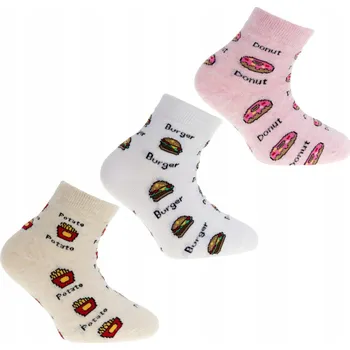 Pánské ponožky Ponožky Fast-Food MORAJ 3 páry 27-30