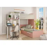 Patrová postel do L Palatino - cascina, pink