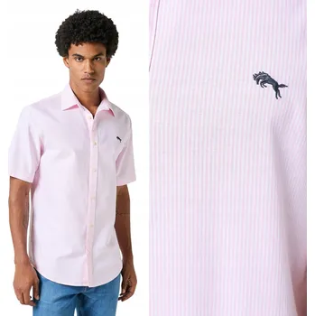 Pánská košile Wrangler pánská košile regular krátký rukáv bavlna velikost XXL