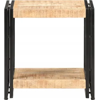 Konferenční stolek Odkládací stolek, 40x30x40 cm, masivní mangové dřevo – přírodní