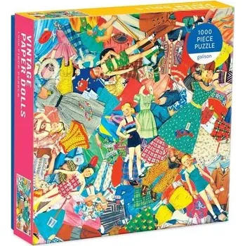 Puzzle Galison Puzzle Papírové panenky Vintage 1000 dílků