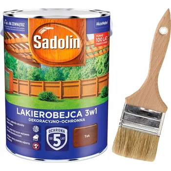 barva a nátěr na dřevo Sadolin Lazura na dřevo 3v1 Teak 5L