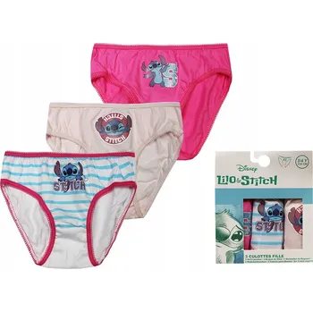 Dívčí spodní prádlo LILO A STITCH DISNEY DÍVČÍ KALHOTKY SLIPY 3-BALENÍ 5/6 LET 116