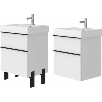 Koupelnový nábytek Lavedo Manhy White 60 koupelnová skříňka s umyvadlem, MH-60W