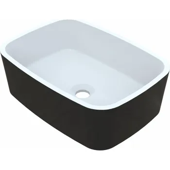 Umyvadlo Vayer Volans 45 umyvadlo na desku, litý mramor, VAY-VOU