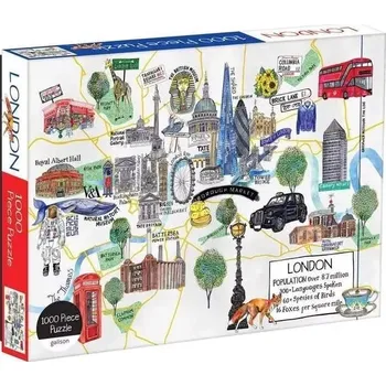 Puzzle Galison Puzzle mapa Londýna 1000 dílků