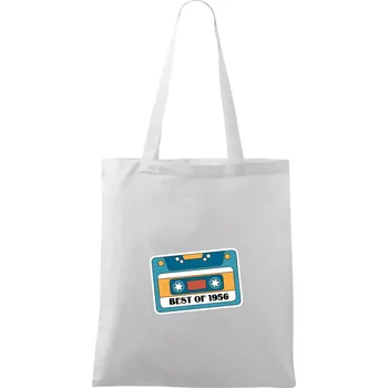 Narozeniny kazeta Best of 1956 - Taška bavlněná - 42 x 38 cm ( Bílá )