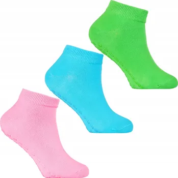 Dámské ponožky 3x ponožky Kotníkové Ponožky z ABS materiálu, bavlna, balení po 3 kusech bavlna Moraj , 27-30