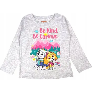 EplusM dětské tričko s dlouhým rukávem bavlna šedé, velikost 122