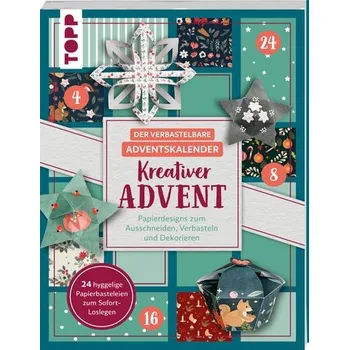 Der verbastelbare Adventskalender: Kreativer Advent. Papierdesigns zum Ausschneiden, Verbasteln und Dekorieren. - Lindgrün, Louise