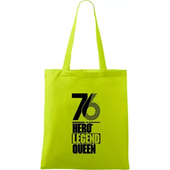 Hero, Legend, King / Queen 1976 - Taška bavlněná - 42 x 38 cm ( Limetková )