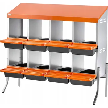 kurník VEVOR Kurník s 8 Hnízdy, Dvoupatrový Hnízdní Box pro Slepice