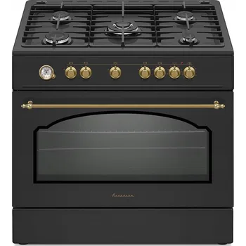 Sporák Kombinovaný sporák (plyn/elektřina) Ravanson Retro KWGE-90AR černý