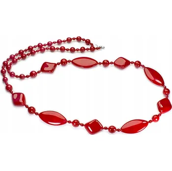 Náhrdelník Náhrdelník s krystaly Kiara 80 cm červený