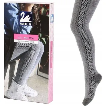 WOLA Punčocháče pro dívky WIKI šedé 92/98