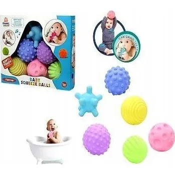 Hračka pro nejmenší Senzorické míčky Pro Miminka 6 ks Vzdělávací Hračka 6M+ kousátko